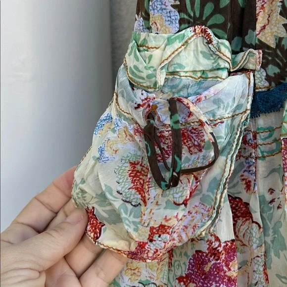 JOHNNY WAS Tiered Boho Maxi Skirt w/ Pockets - Picture 5 of 11